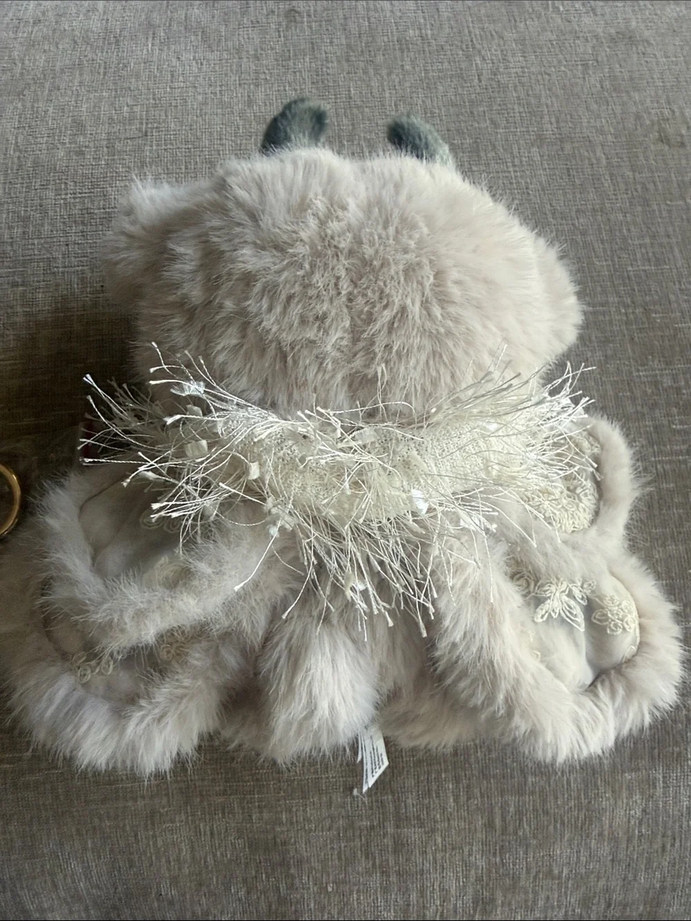 Maymai Winter weirdness Plush Fluffy Doll Keychain - snow moth. *Rare